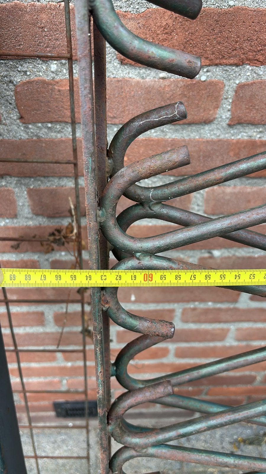 Vintage hekwerk ijzer, Tuin en Terras, Ophalen, Met poort, Gebruikt, Sierhekwerk