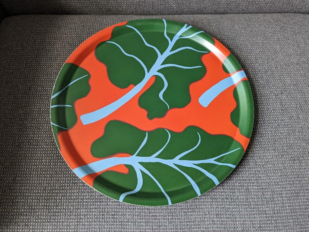 IKEA Marimekko BASTUA dienblad nieuw, Ophalen of Verzenden, Nieuw, Rond, Kunststof