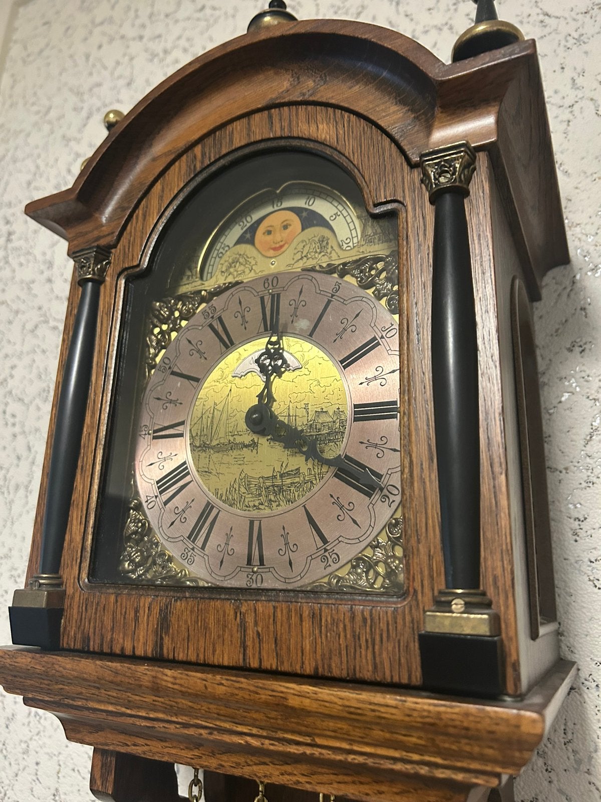 Goedewerkende antiek wandklok warmink, Ophalen of Verzenden