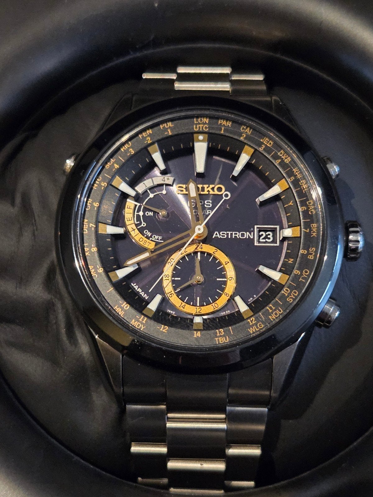 Seiko Astron 7X52-OAAO SASTOO5 GPS Solar Horloge, Verzenden, Gebruikt, Polshorloge, Seiko