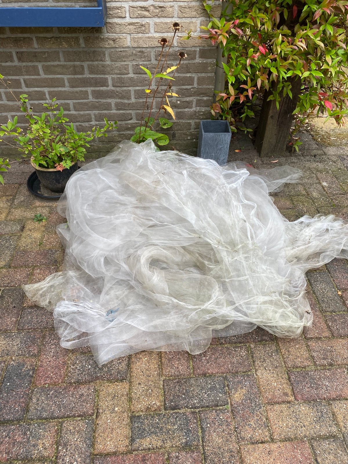 GRATIS: 2 moestuinnetten – alleen ophalen, Ophalen, Gebruikt