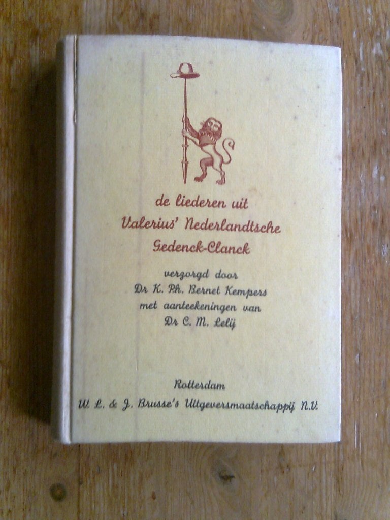 Valerius Nederlandsche Gedenck-Clanck, Ophalen of Verzenden, Gelezen