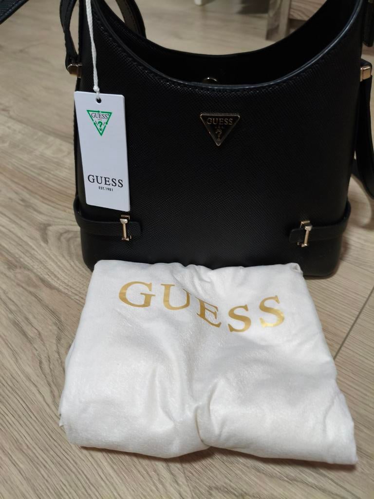 Zo goed als nieuwe Guess tas - Zwart, Ophalen of Verzenden, Zo goed als nieuw, Zwart, Handtas