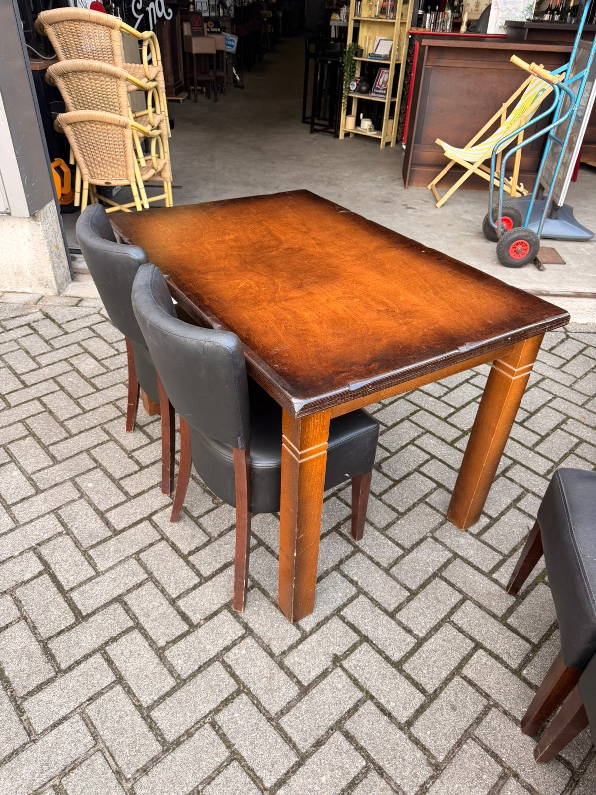 Cafe kroeg mancave kantine tafels eettafels 70x80 120x80 cm, Gebruikt, 200 cm of meer, Cafe bar oroeg bistro restaurant kantine