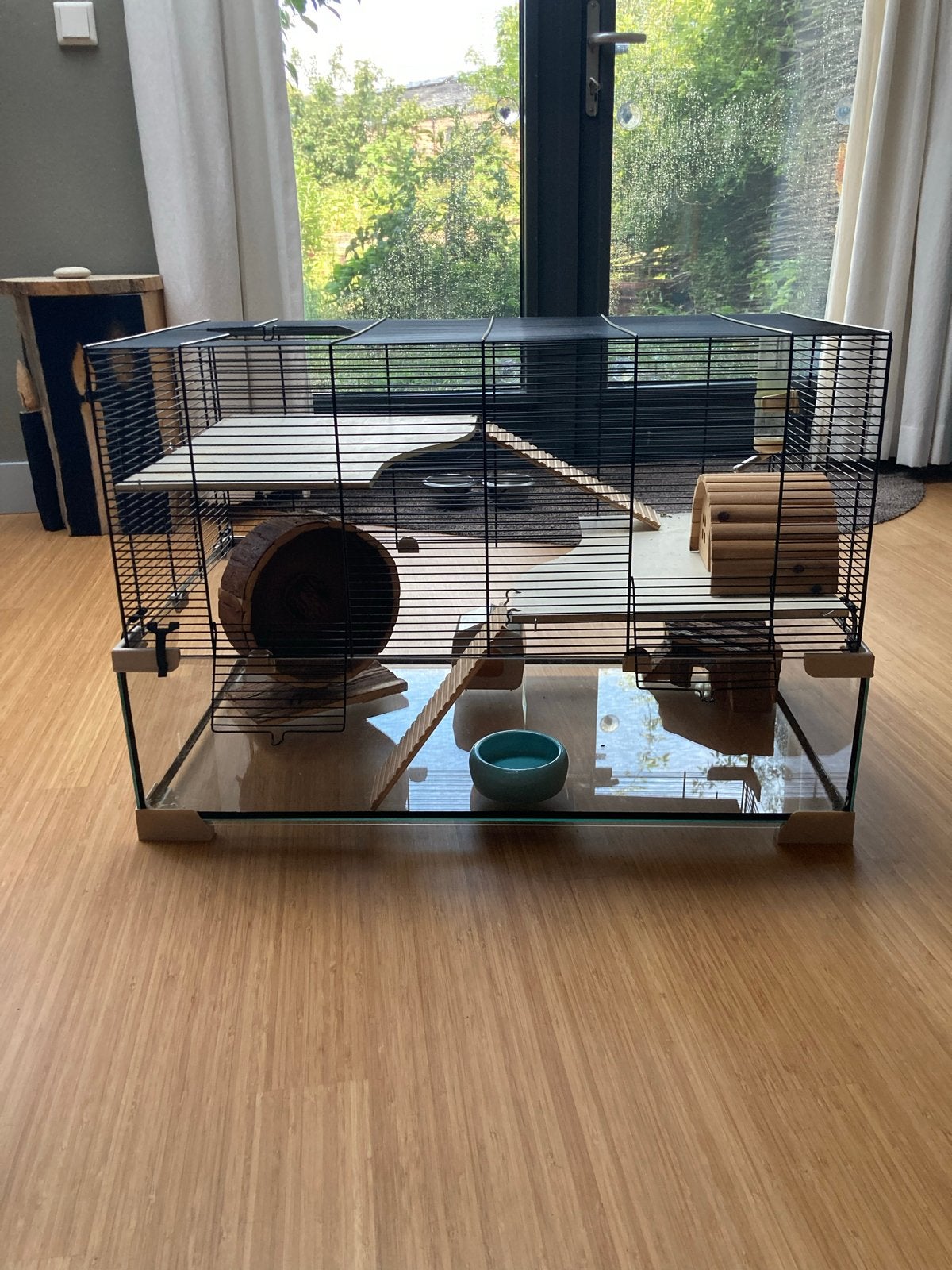Ruim Glazen hamster- / kleine knaagdierenverblijf, Dieren en Toebehoren, Knaagdieren en Konijnen | Hokken en Kooien, Kooi, Hamster