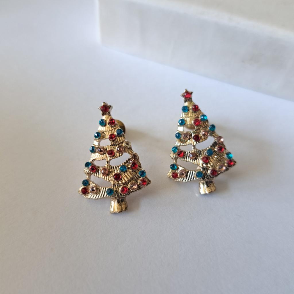 Kerstboom oorbellen stekers, Sieraden, Tassen en Uiterlijk, Oorbellen, Verzenden, Zilver, Overige materialen