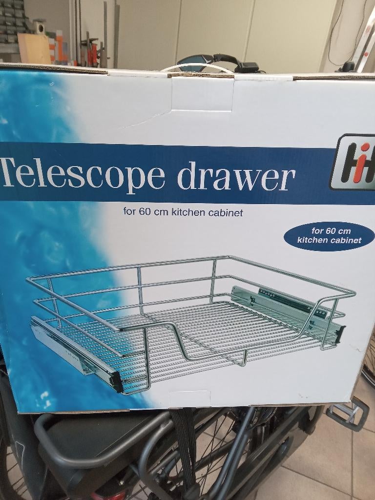 uitschuifbaar rek/mand voor kast 60 cm 2 stuks, Ophalen, Nieuw, 50 tot 100 cm, Minder dan 100 cm