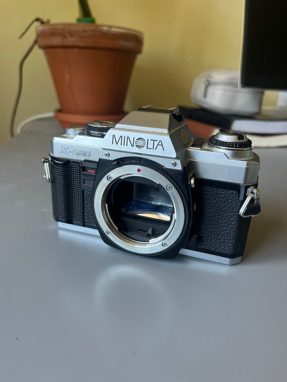 Minolta X-500 - Analoge camera - zonder lens, Ophalen of Verzenden, Gebruikt, Spiegelreflex, Minolta