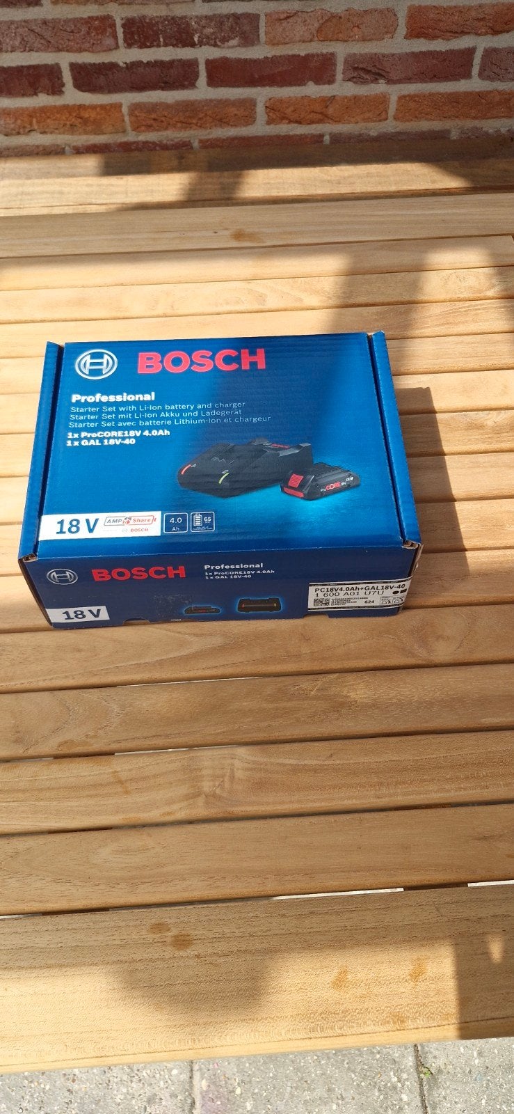 Bosch Professional Starter set PC18V4,0Ah+GAL18V-40, Ophalen of Verzenden, Nieuw