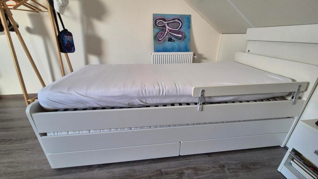 1-persoonsbed met onderbed, Ophalen of Verzenden