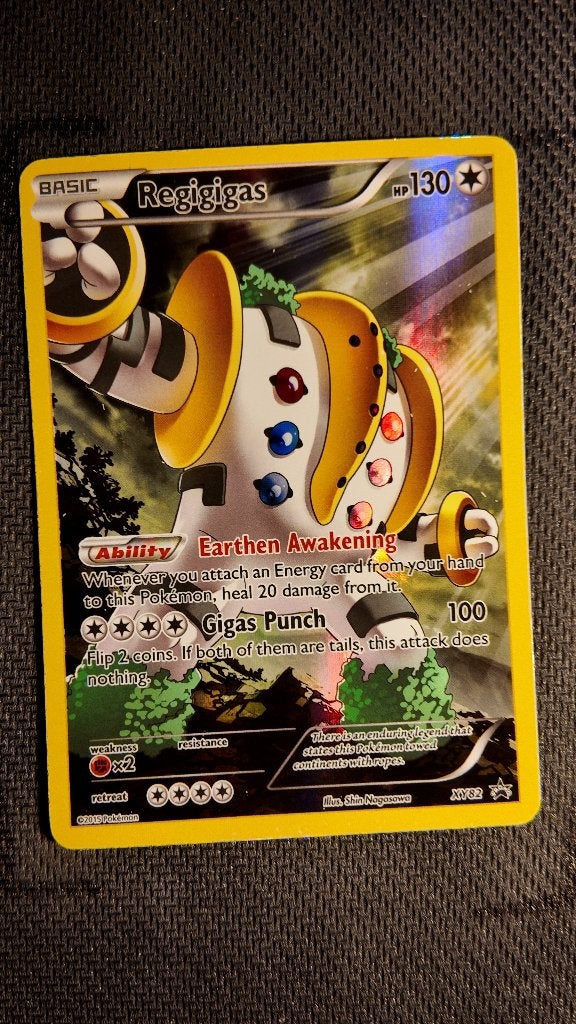 Regigigas XY82 XY Black Star Promos | Pokemon kaart, Ophalen, Zo goed als nieuw, Losse kaart, Foil