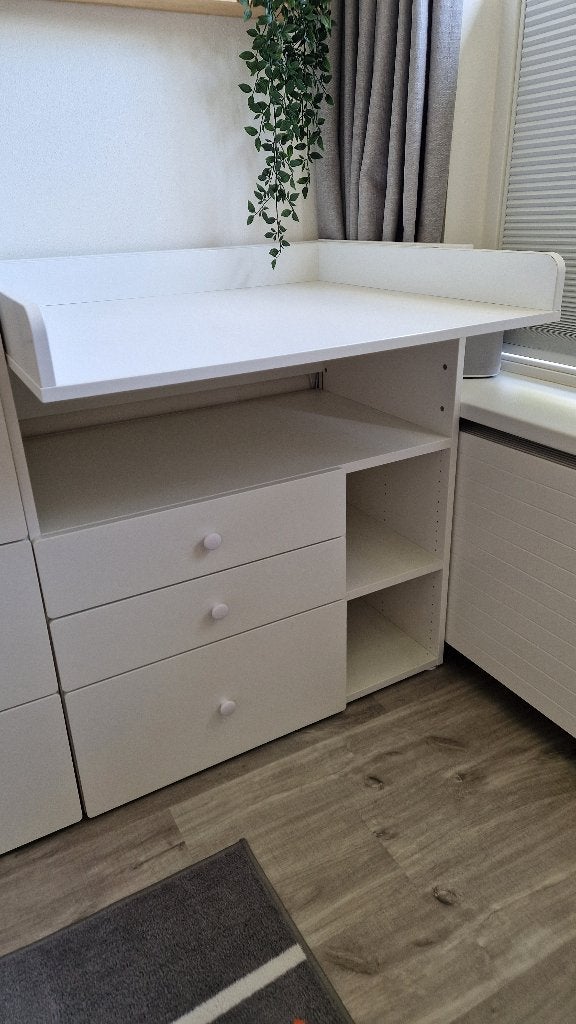 IKEA SMÅSTAD commode wit met 3 lades, Ophalen, 70 cm of meer, Zo goed als nieuw, 75 tot 100 cm
