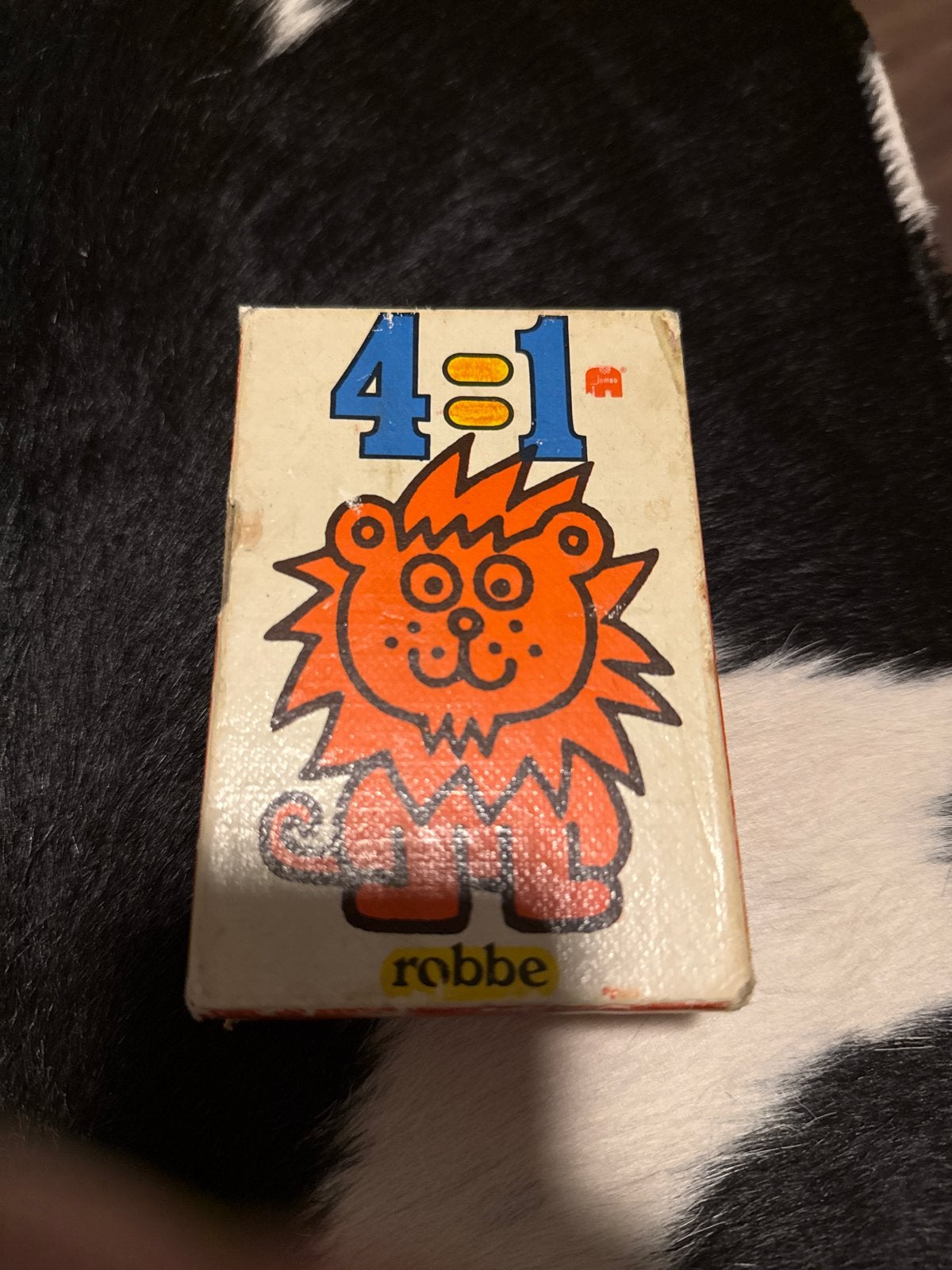 Vintage Robbe 4:1 Leeuw Kaartspel, Ophalen of Verzenden, Gebruikt, Jongen of Meisje