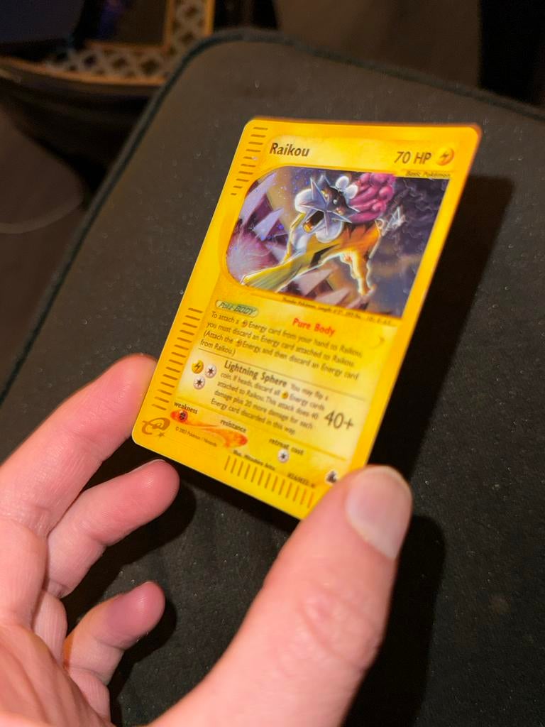 Raikou H26 Skyridge Holo Rare Pokémon Kaart (CM/PL), Ophalen of Verzenden, Gebruikt, Losse kaart, Foil
