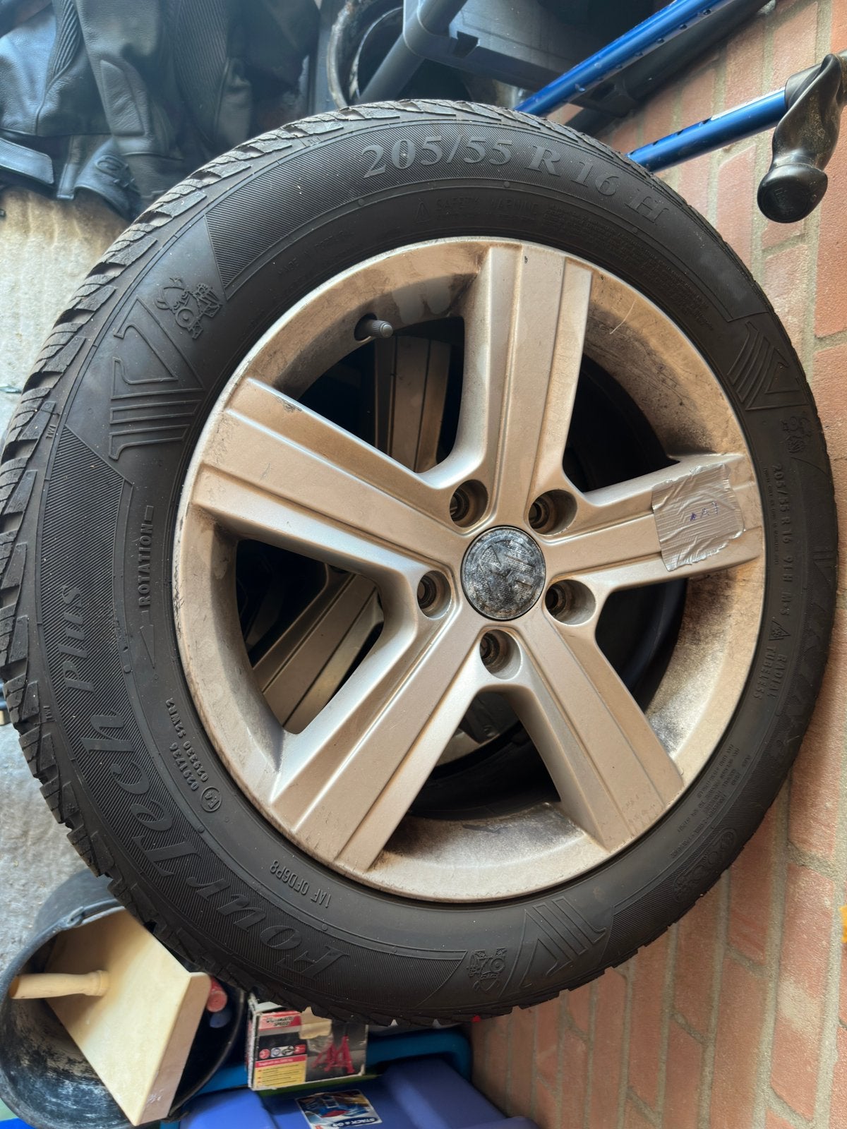Volkswagen golf 7 velgen met banden - 2013, Ophalen