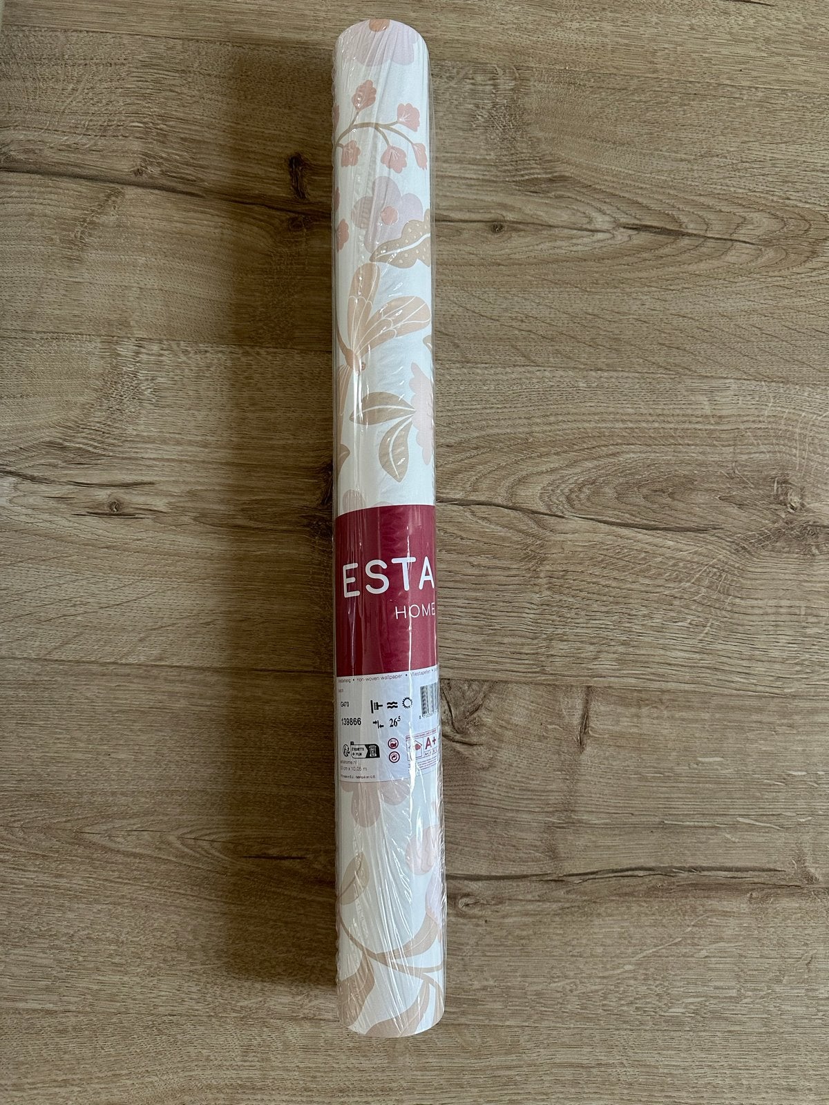 Nieuw Vliesbehang ESTA HOME - Bloemenpatroon Roze/Beige, Ophalen, Minder dan 10 m², Roze
