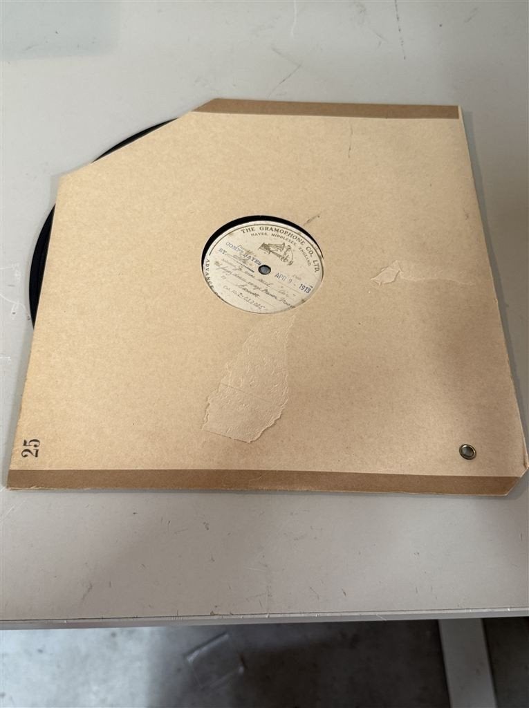 78 RPM Enrico Caruso - Je Suis Seul - Zeldzame Opname, Ophalen of Verzenden, Zo goed als nieuw, 12 inch
