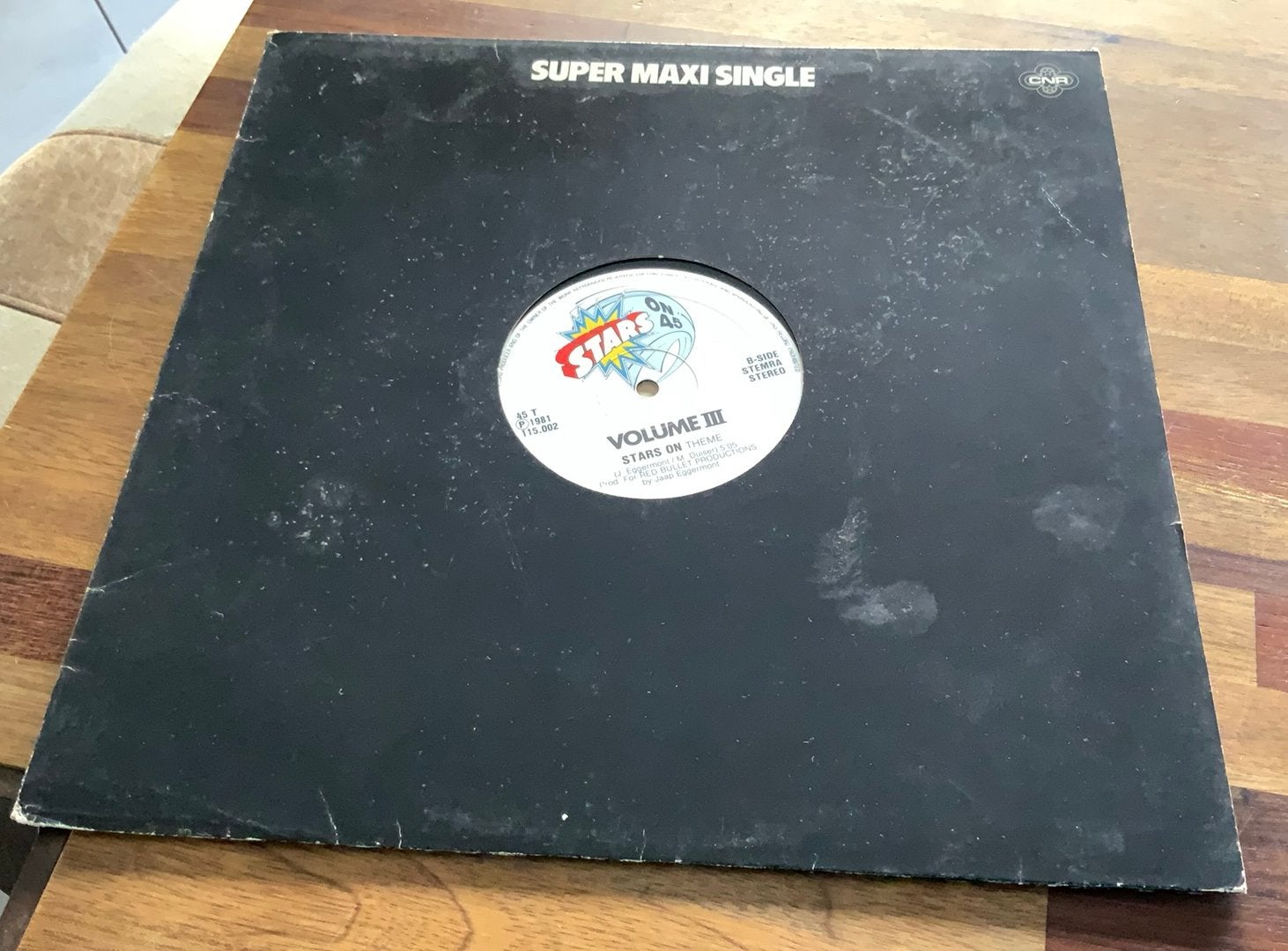 VINYL 12” MAXI SINGLE STARS ON 45 VOL III VARIOUS ‘81 CNR NL, Cd's en Dvd's, Vinyl | Dance en House, Beschermende buitenhoes, LP