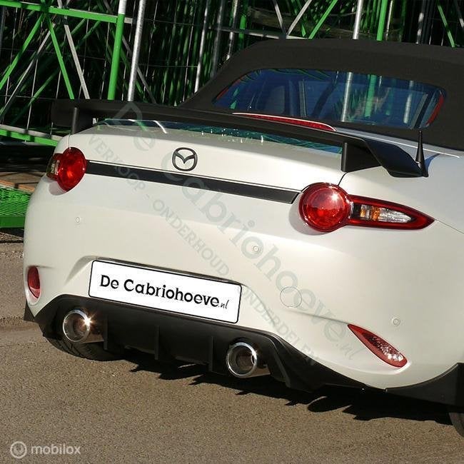 MX5 Sportuitlaat met Diffuser mat zwart, Auto-onderdelen, De Cabriohoeve VOF, Nieuw, Info@cabriohoeve.nl, Julianalaan 9, 9462PG Gasselte, Nederland