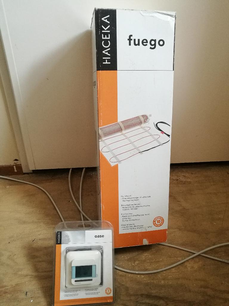 HACEKA fuego Elektrische Vloerverwarming 4m2 + Thermostaat, Ophalen, 500 tot 800 watt, Minder dan 30 cm, Hoog rendement (Hr)