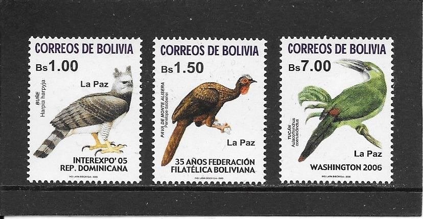 Bolivia vogels, Ophalen of Verzenden, Postfris, Zuid-Amerika