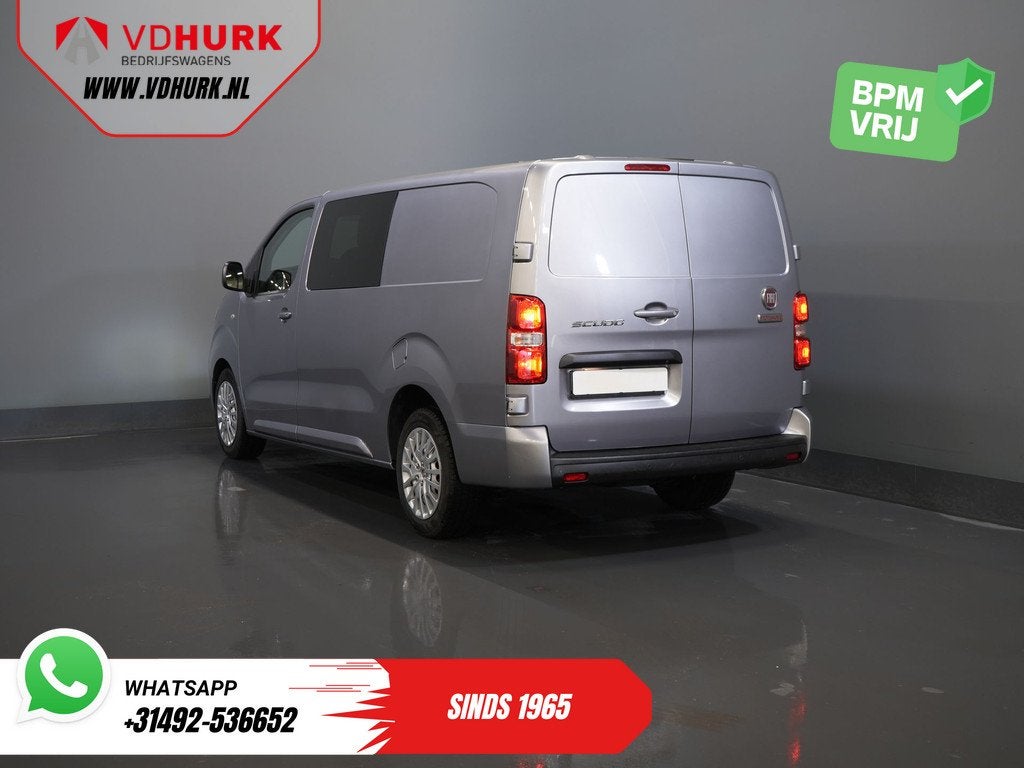 Fiat Scudo 2.0 MJ 145 pk DC Dubbel Cabine 6 Pers/ Camera/ Cr, Voorwielaandrijving, 145 pk, Stof, Gebruikt