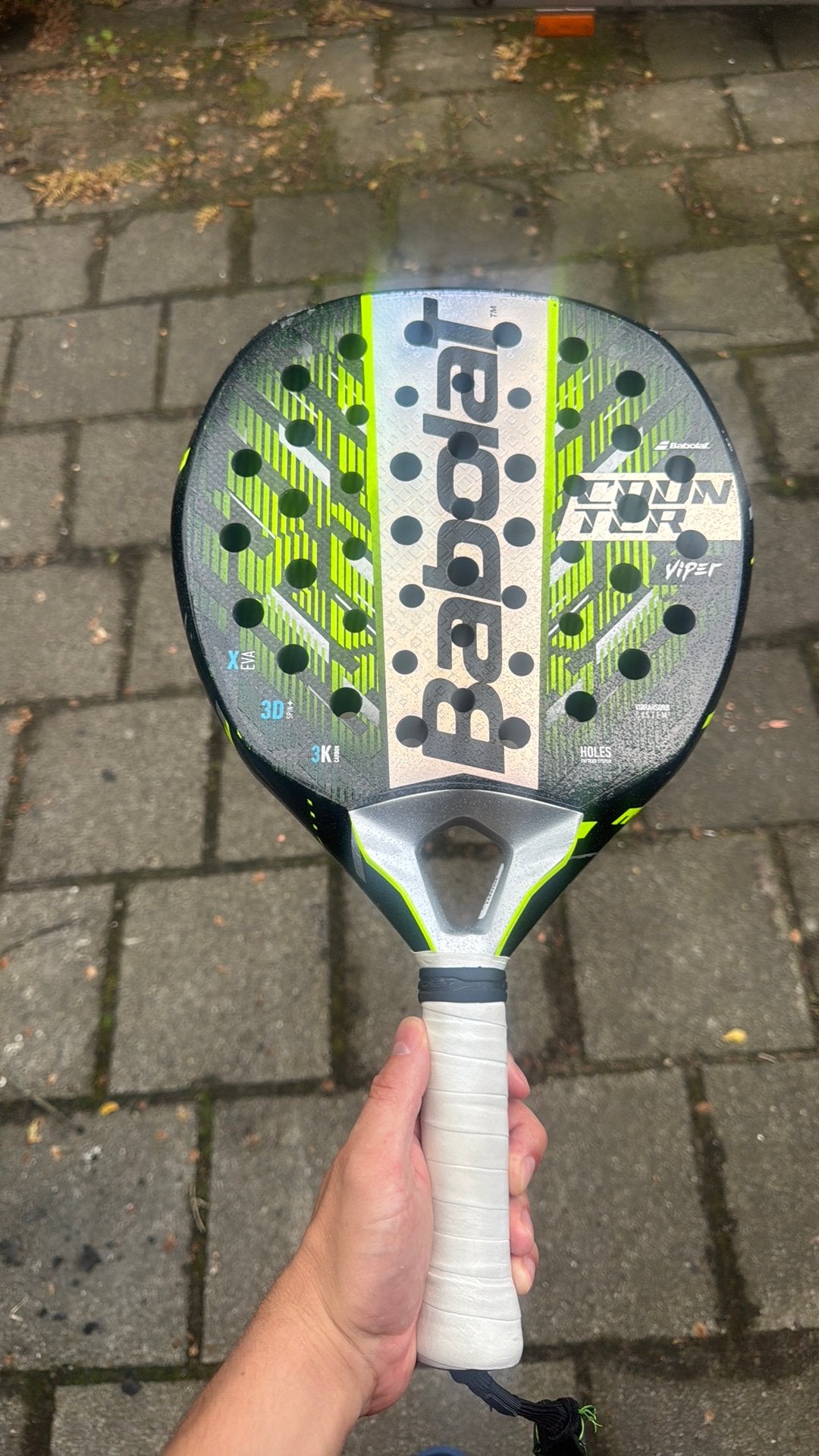 Babolat counter viper, Ophalen