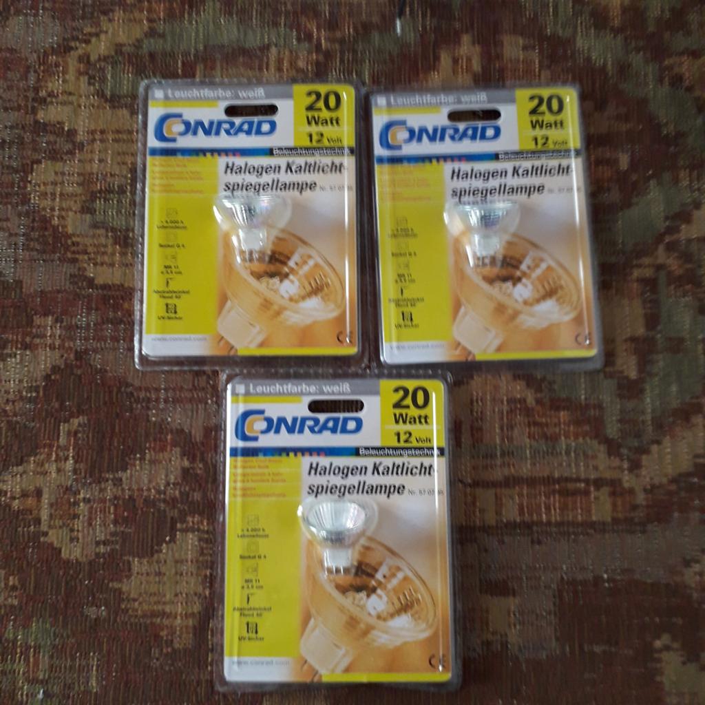 Halogeen koudlichtspiegellamp 20 watt 12 volt nieuwe, Ophalen, Nieuw