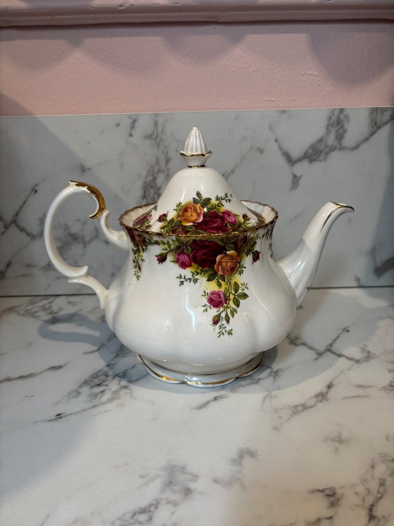Royal Albert Theepot ‘Old Country Rose’, Ophalen of Verzenden