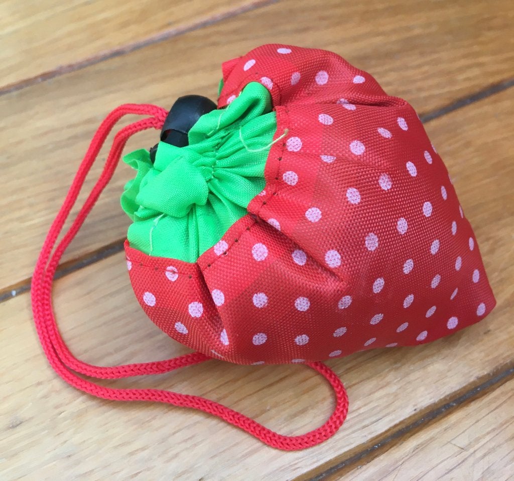 Aardbei vorm opvouwbare boodschappentas van nylon, NIEUW, Ophalen of Verzenden, Nieuw, Rood, Shopper