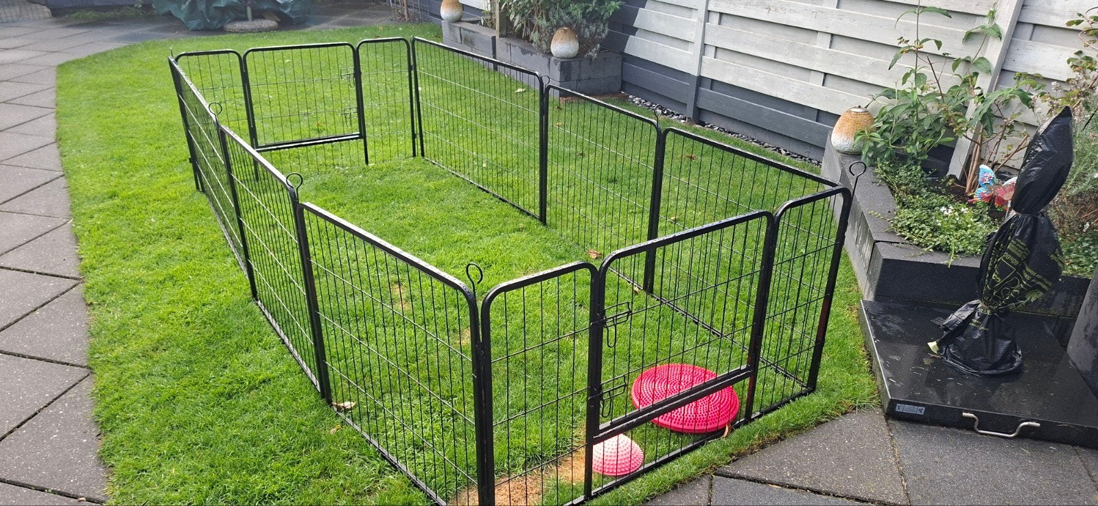 royale honden ren , 8 panelen, 2 met deur, Ophalen, Hondenkennel, 110 cm of meer, 65 tot 100 cm