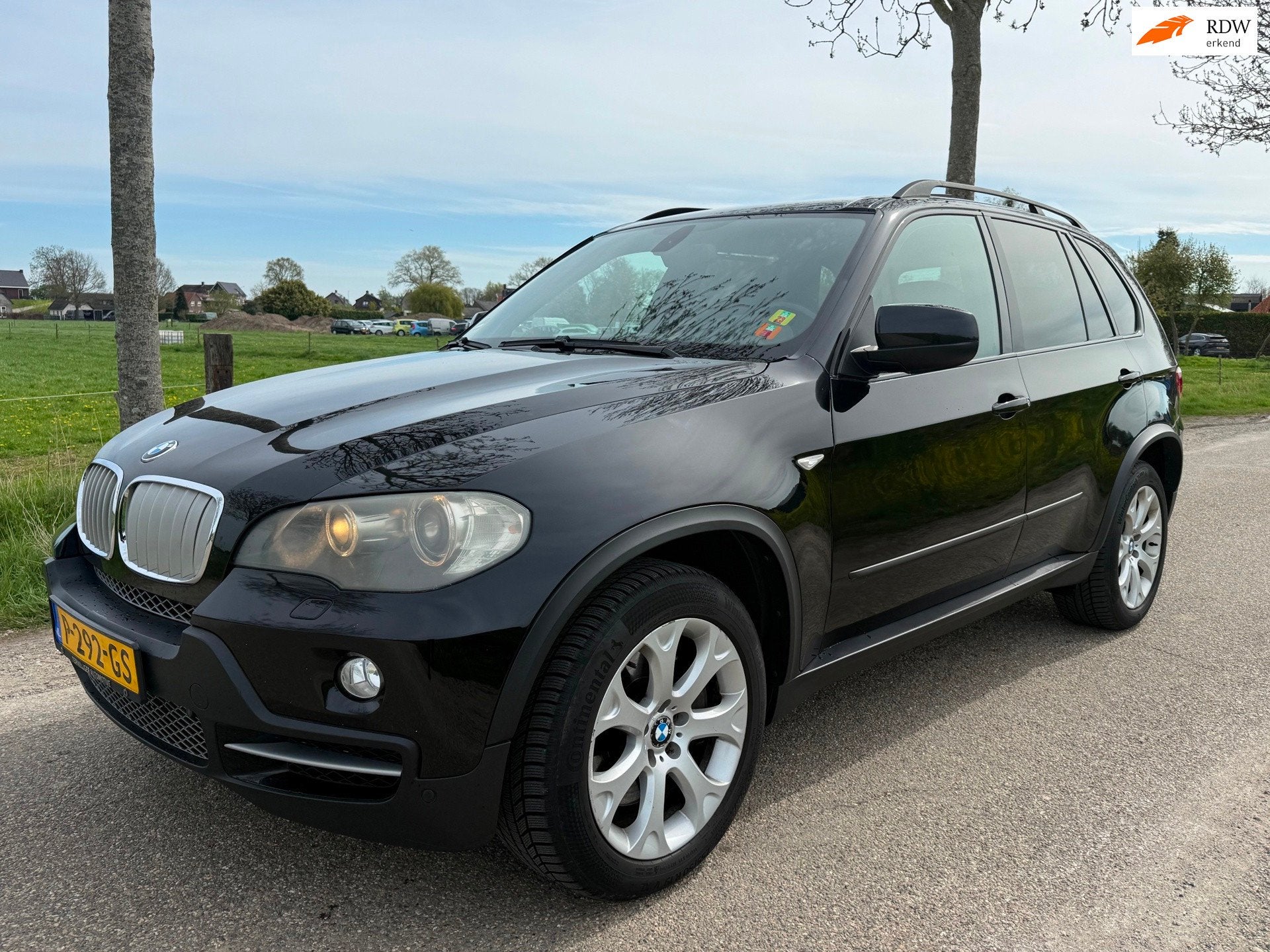 BMW X5 BMW X5- XDrive 4.8 HighExecutive PanoDak/KeylesdGo/ A, Auto's, BMW, Gebruikt, 138 €/maand, Zwart, Leder