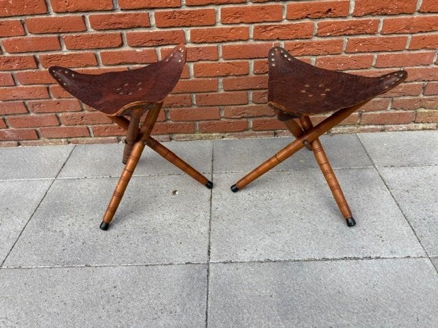Vintage jaren 70 opvouwbare krukjes., Ophalen of Verzenden, Huis en Inrichting