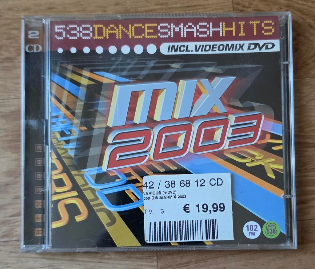 538 Dance Smash Hits Mix 2003 ( Cd & Dvd), Ophalen of Verzenden, Zo goed als nieuw, Dance Populair