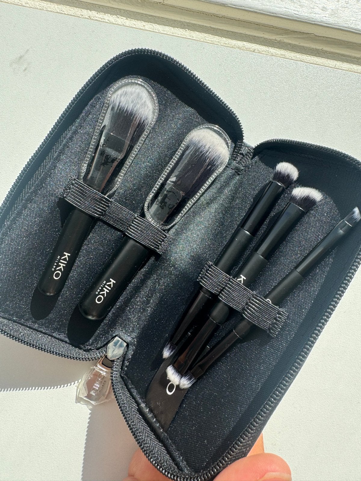 KIKO Milano Reis Kwastenset - Perfect voor Onderweg, Gehele gezicht, Zwart, Nieuw, Ophalen of Verzenden