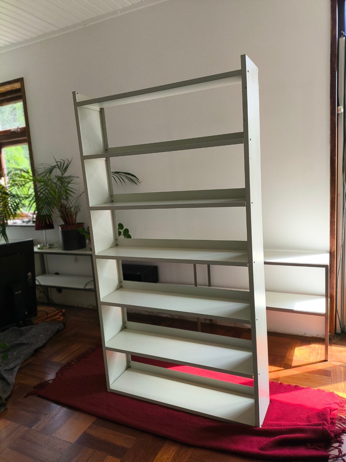 Vintage metalen kast Dutch mid-century design original, Huis en Inrichting, Kasten | Boekenkasten, Ophalen, Met plank(en), Gebruikt