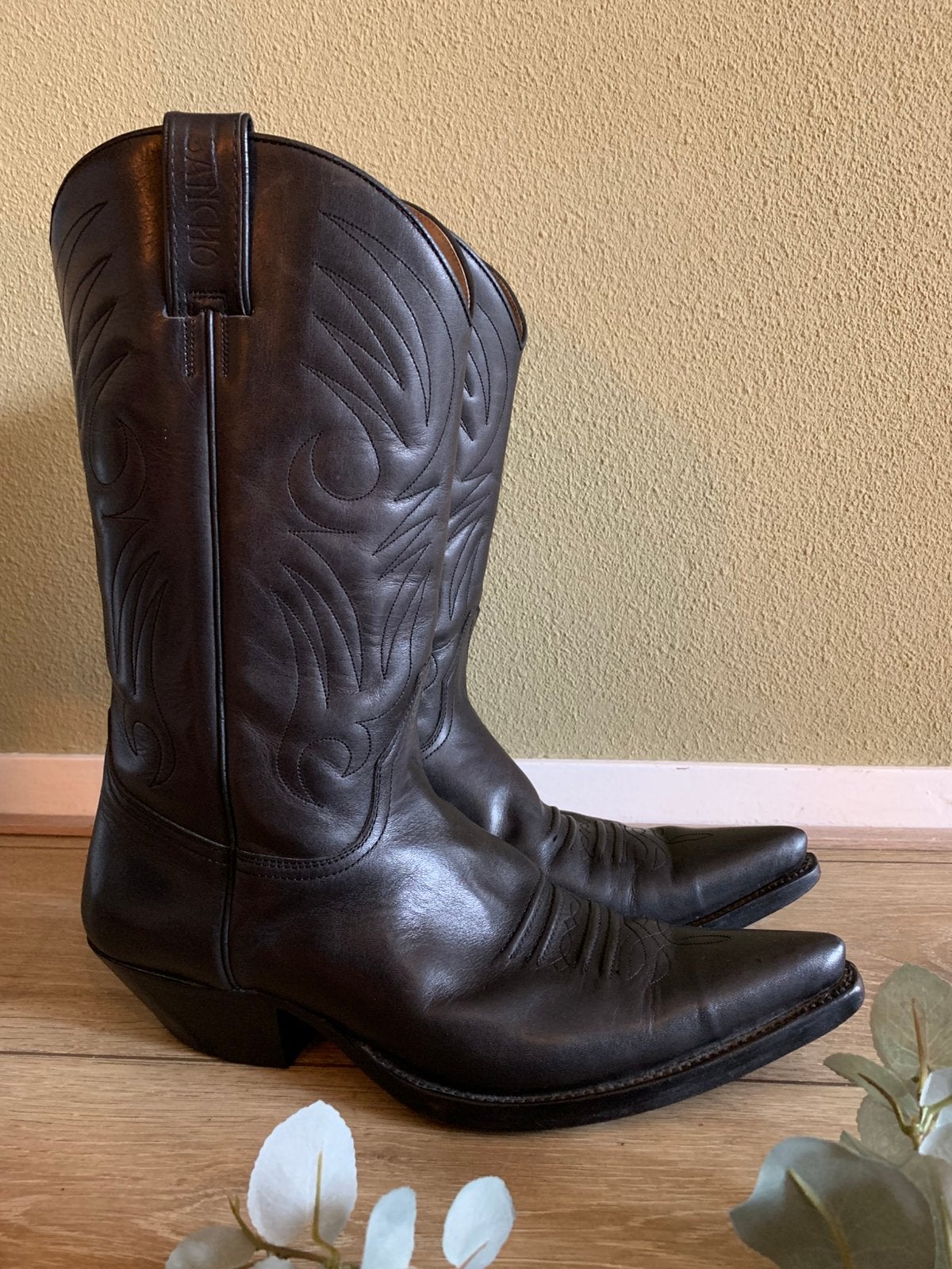 Sancho cowboylaarzen 45 western boots laarzen, -, Zwart, -, Boots