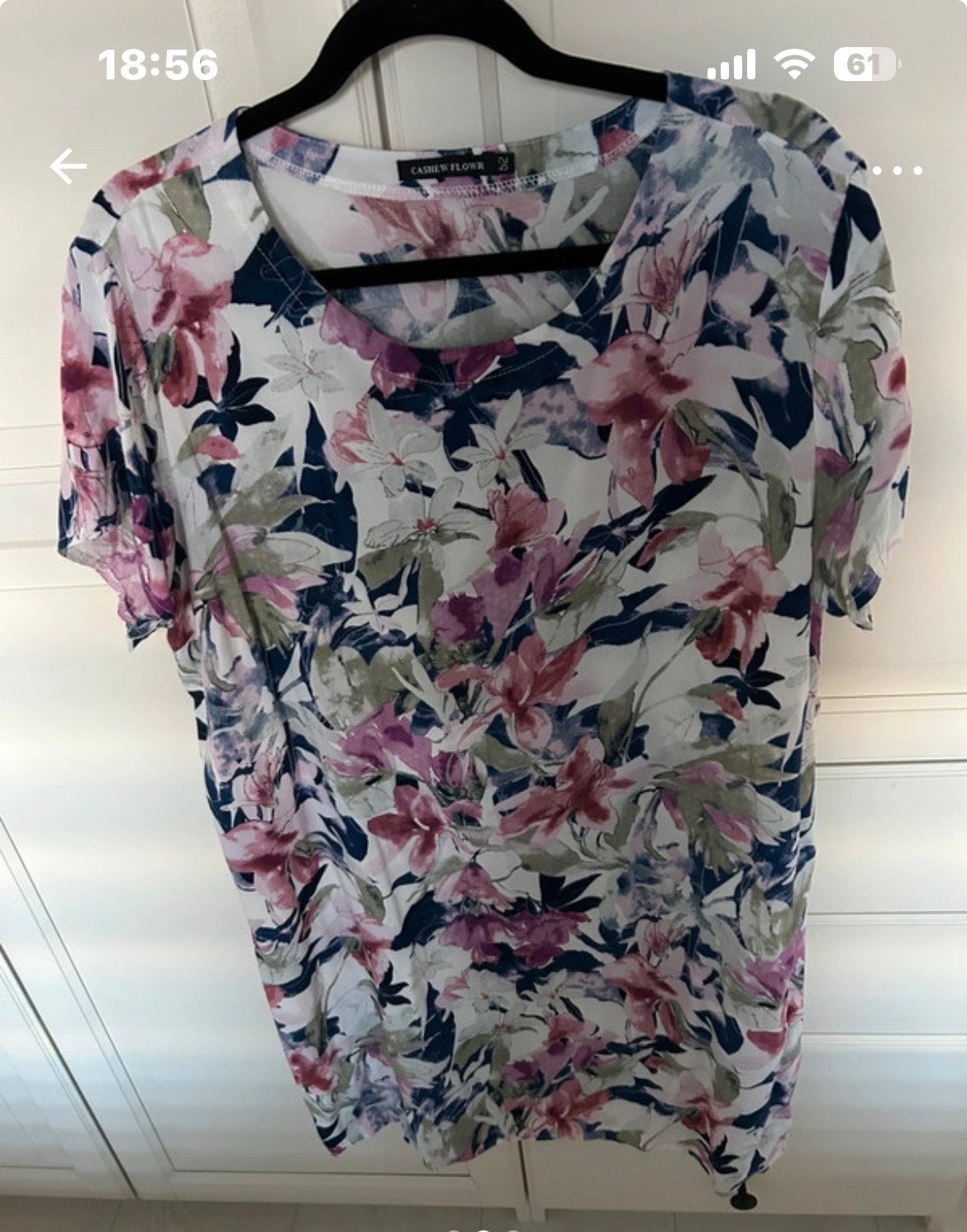 Zgan bloemenprint jurk maat 46, Kleding | Dames, Overige kleuren, Maat 46/48 (XL) of groter, Ophalen of Verzenden, Zo goed als nieuw