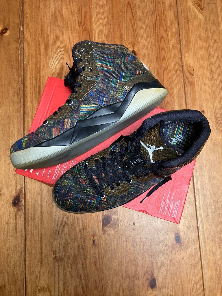 Air Jordan Spike 40 BHM 2016 (Black History Month) Maat 49,5, Zwart, Ophalen of Verzenden, Jordan, Sneakers of Gympen