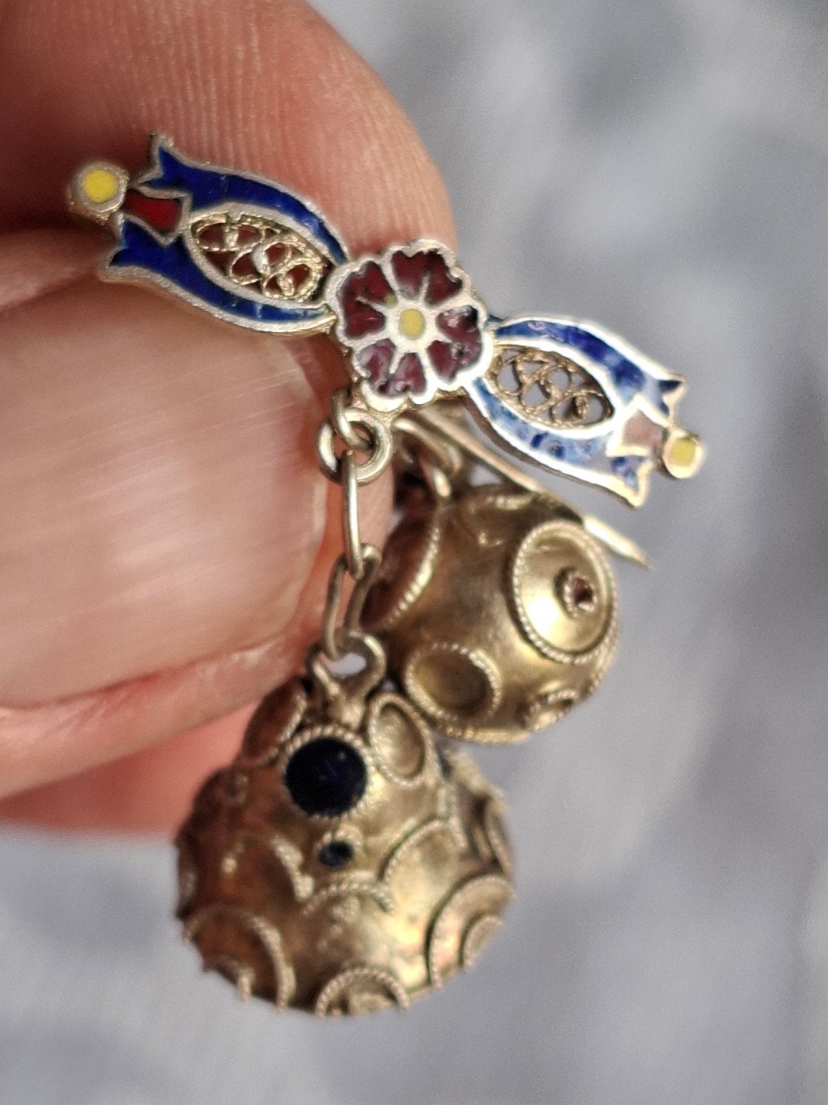 prachtige Indo-Portugeese broche van zilver, Antiek en Kunst, Ophalen of Verzenden, Zilver