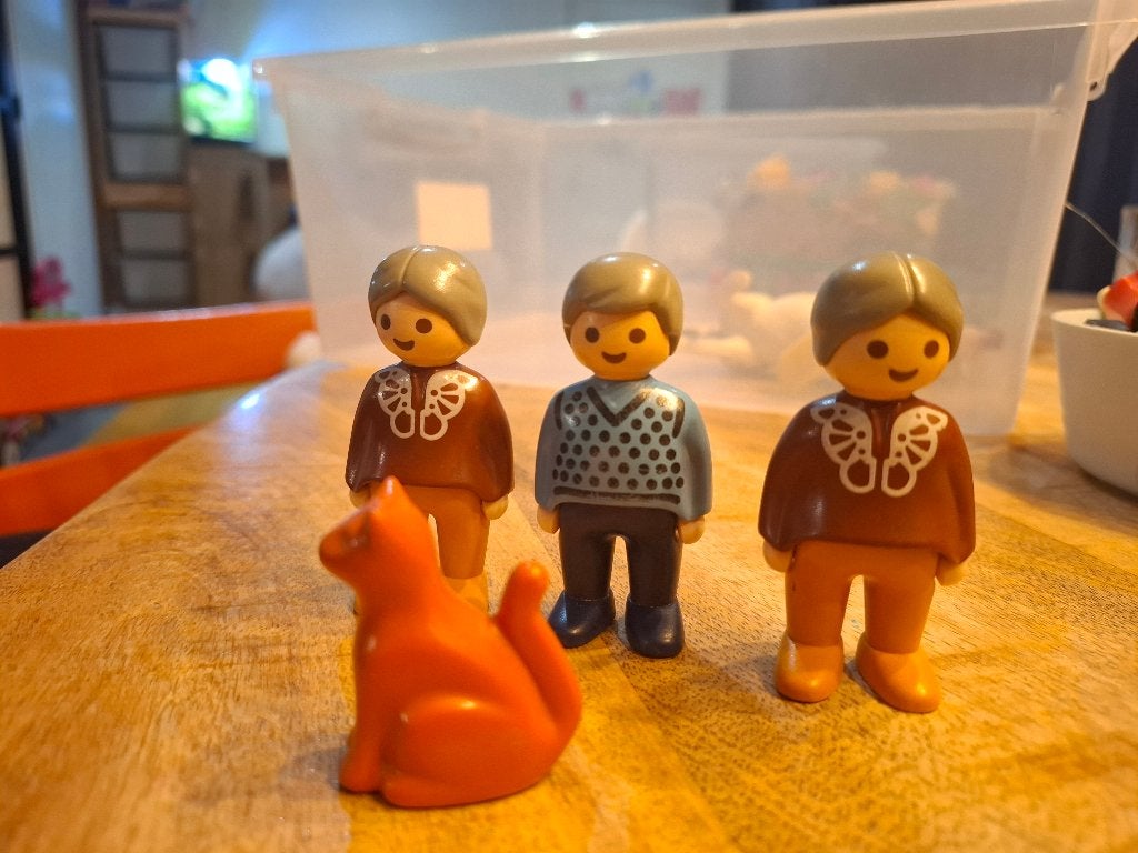 Oude playmobil 1990 opa en oma, Gebruikt, Figuren, Overige series, Complete set