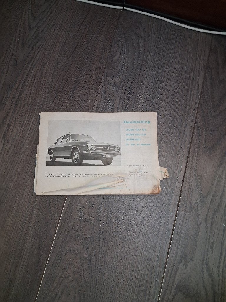 Gebruikershandleiding AUDI 100  C1  1968-1976 gehavend ., Auto diversen, Ophalen of Verzenden