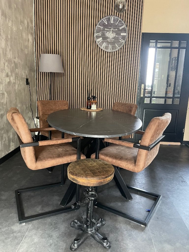 Eet tafel, 50 tot 100 cm, Zo goed als nieuw, Modern industrieel, 150 tot 200 cm