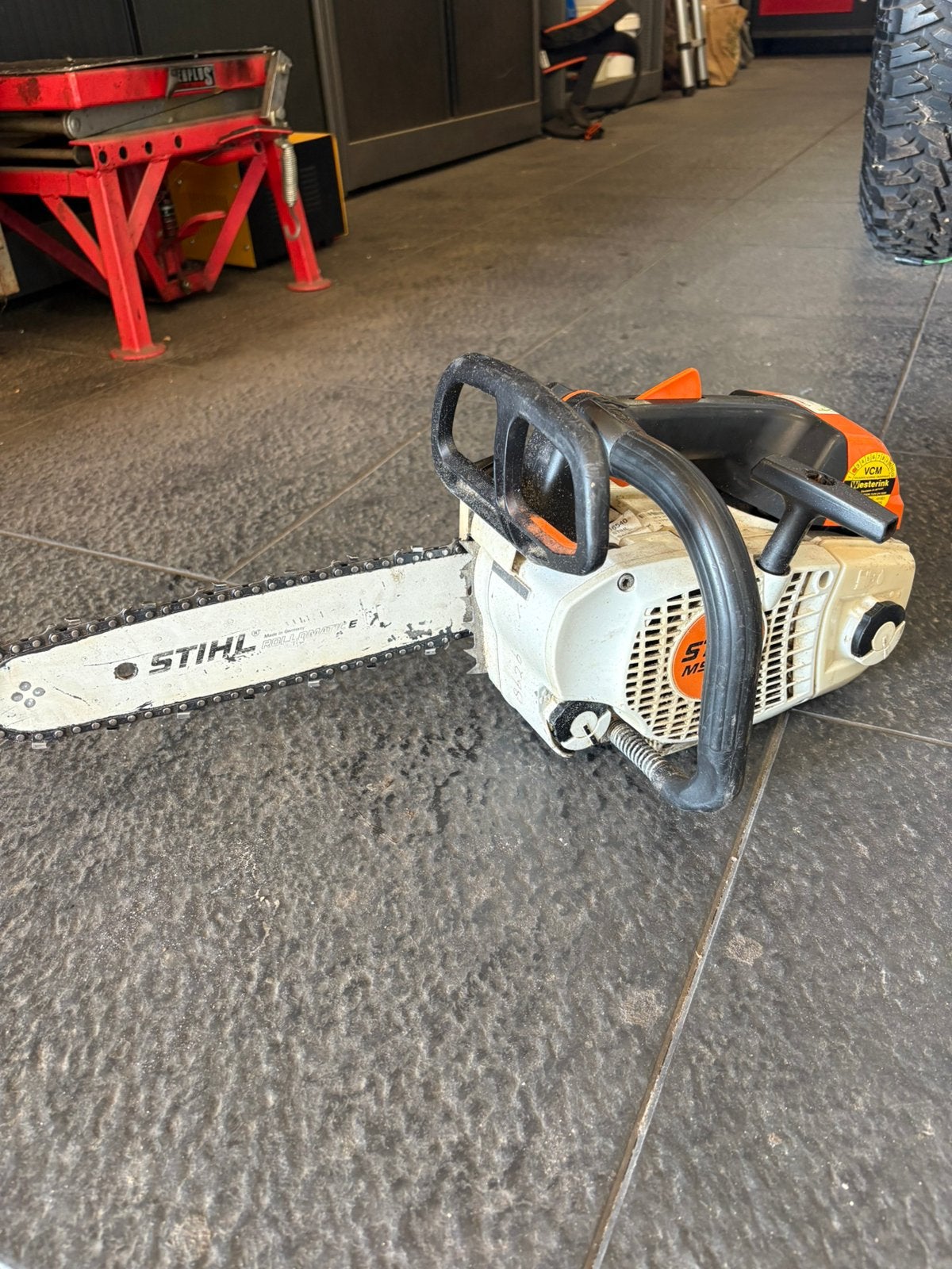 Stihl ms 201t 2015, Tuin en Terras, Ophalen, Zo goed als nieuw