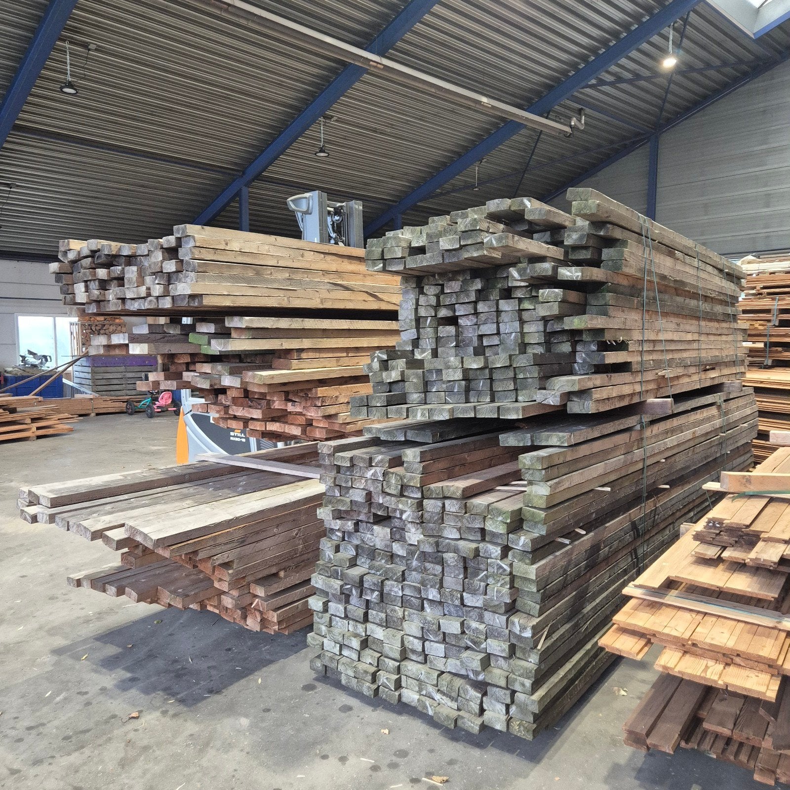 Diverse partijen thermo vuren balken 50x100 en 5x150, Doe-het-zelf en Verbouw, Hout en Planken, Ophalen of Verzenden, Balk, Vuren