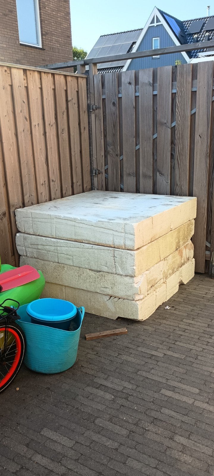 Gratis Tempex platen 120x120x20 cm, Ophalen