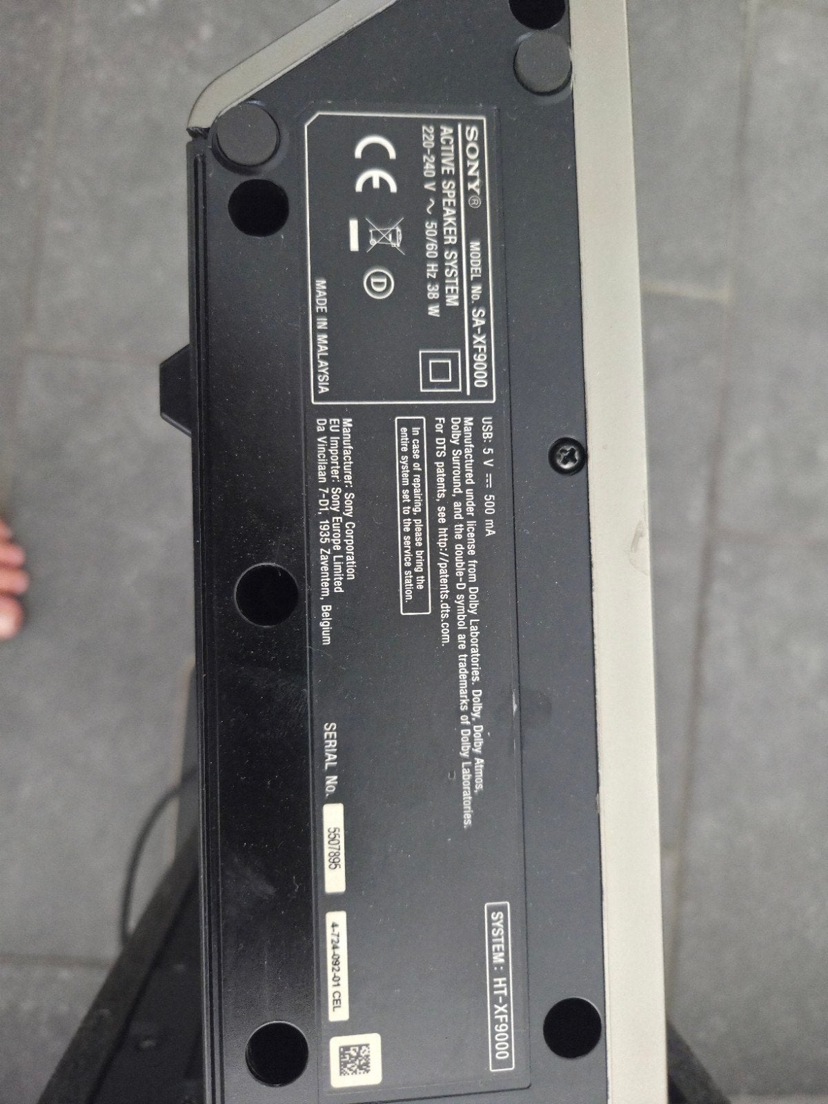sony systeem HT-XF9000, Ophalen, Zo goed als nieuw