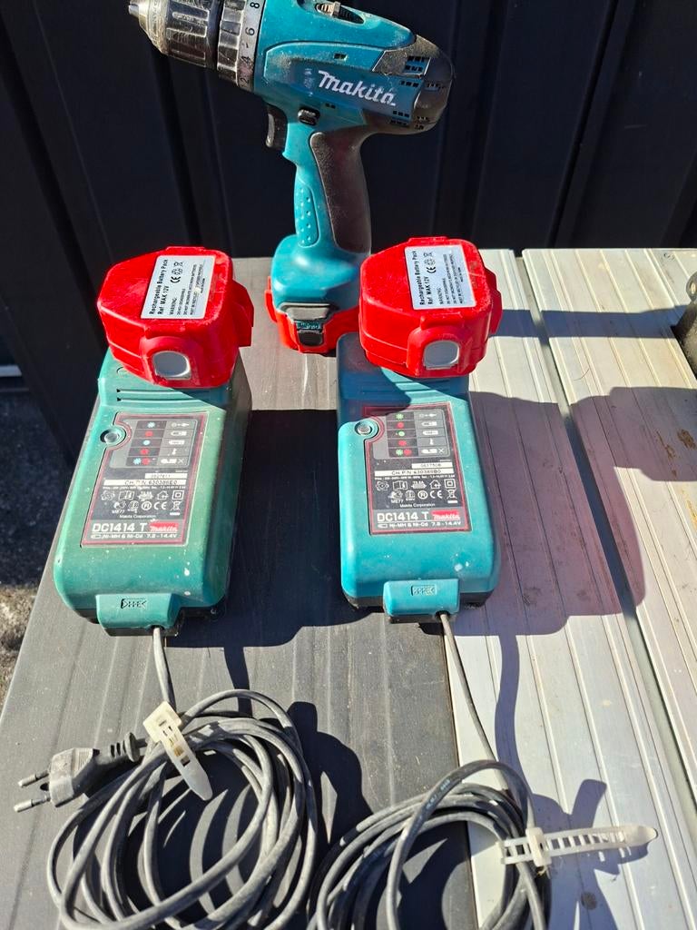 Makita 6271D accuboormachine, Ophalen of Verzenden, Gebruikt, Boor- en Schroefmachine, Variabele snelheid
