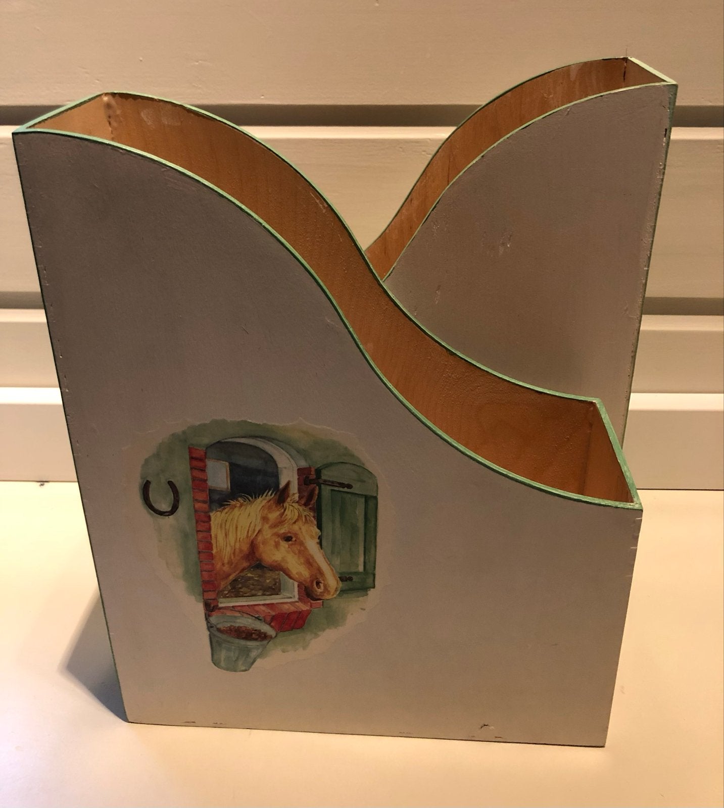 Twee houten tijdschrift bewaar “dozen/boxen”, Diversen, Ophalen of Verzenden, Gebruikt