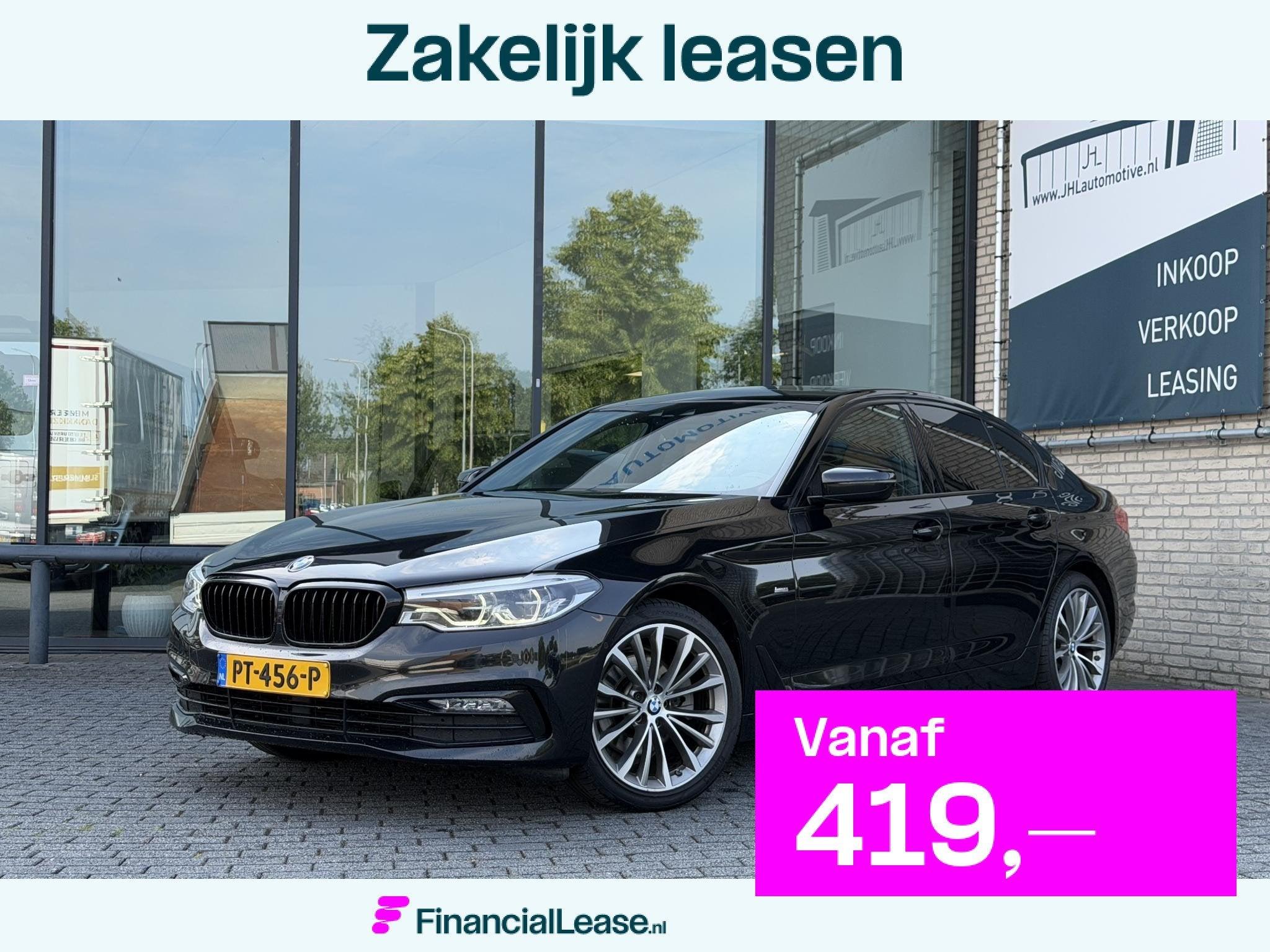 BMW 5-serie 520d High Executive*DAKJE*HUD*CRUISE*NAVI.PROF*L, Automaat, Achterwielaandrijving, Bedrijf, Diesel